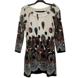 NWT Crystal Wearables Multicolor Sweater Dress Super Soft and Light Size Medium